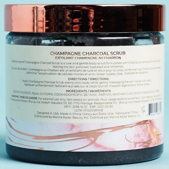 Manna Kadar Champagne Charcoal Scrub - Picture 2 of 3